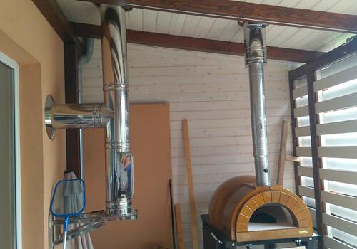 Kamna + DW komín Syrovice