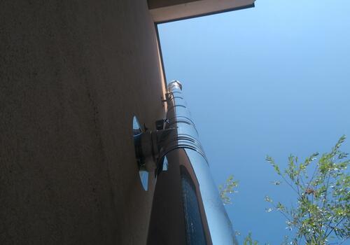 Izolovaný komín - venkovní - Brno